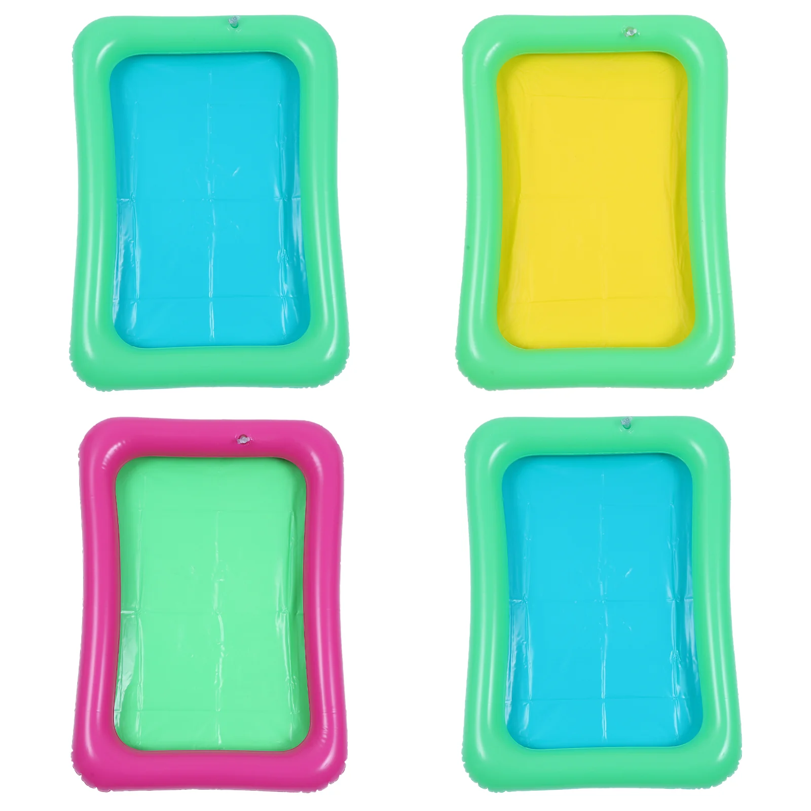 

Doitool Floating Tray Inflatable Ice Serving Buffet Bar Drain Plug Inflatable Sand Box Drink Food Serving Tray Party Picnic