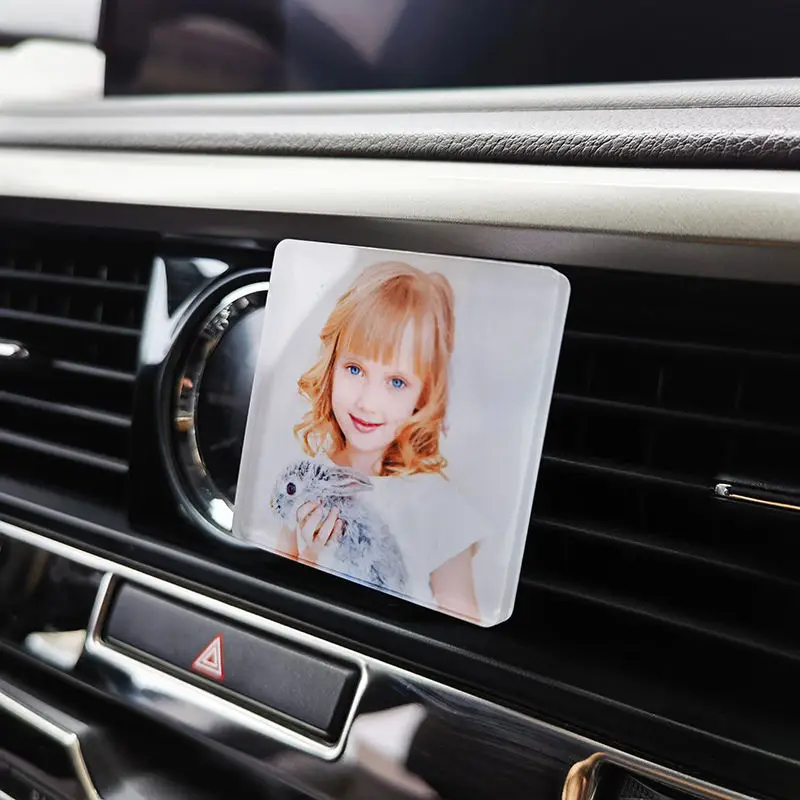 

sublimation blank acrylic car ventilation fresh aromatherapy clip item hot transfer printing consumables 30pcs/lot