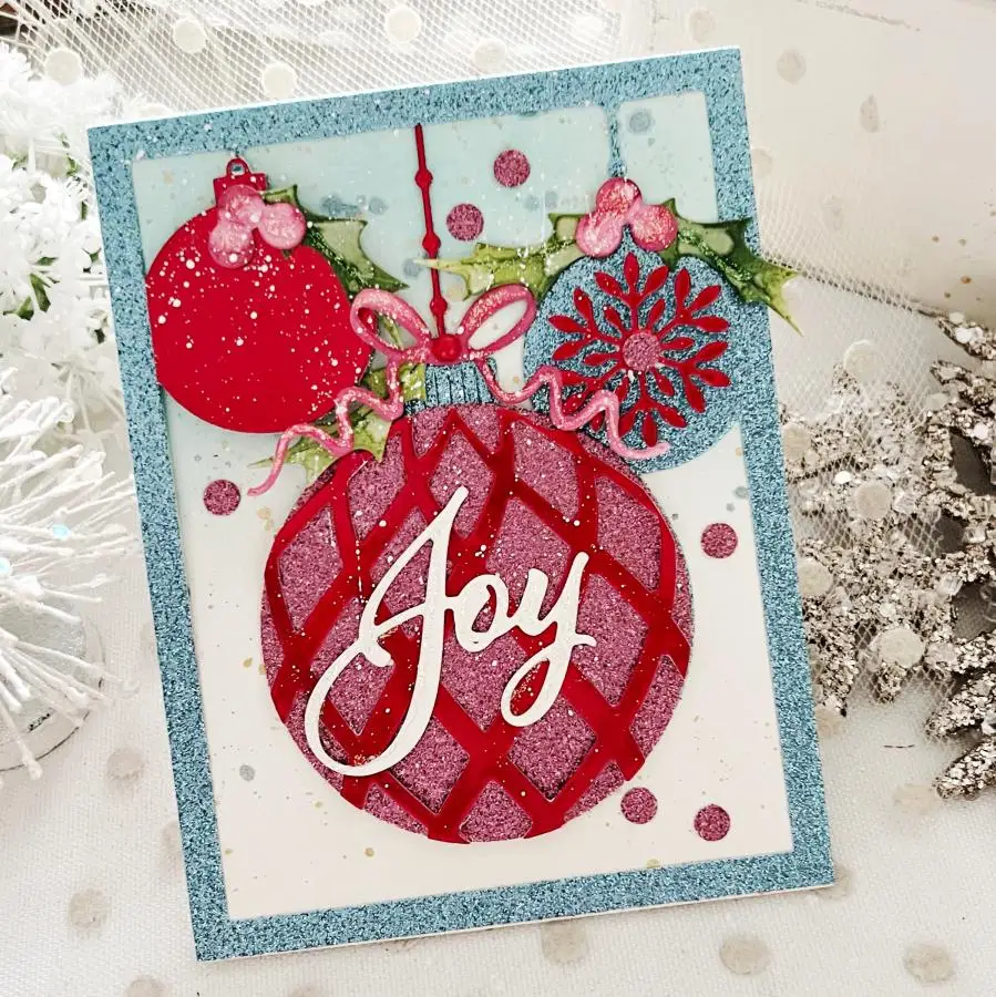 2025년 11월 출시 크리스마스 휴일 태그 솔방울 눈사람 금속 커팅 다이 스탬프 DIY 스크랩북 수제 사진 앨범용