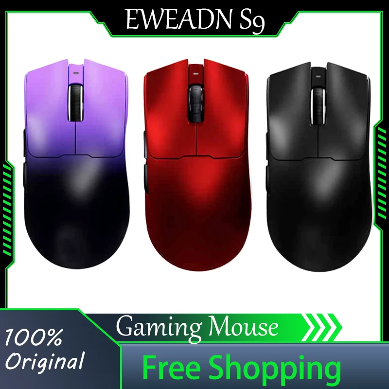 Eweadn S9 Pro Ultra Wireless Mouse Gaming Esport Bluetooth Tri-Mode Lightweight Paw3950 42000dpi Office Laptop Razer Viper V3