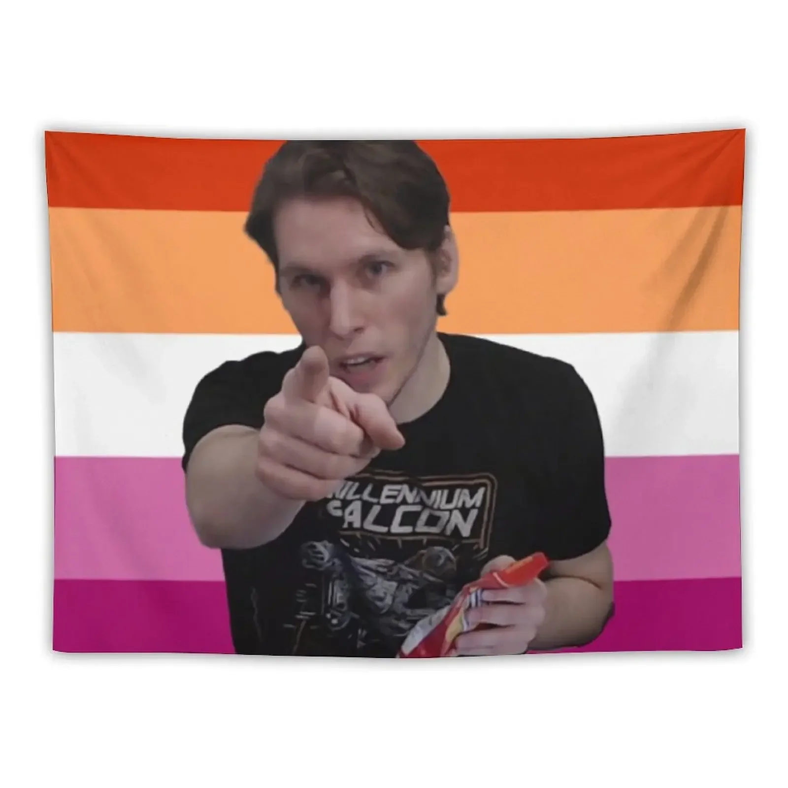 

Jerma Lesbian Pride - Pointing at you Tapestry Wall Deco On The Wall Tapestry