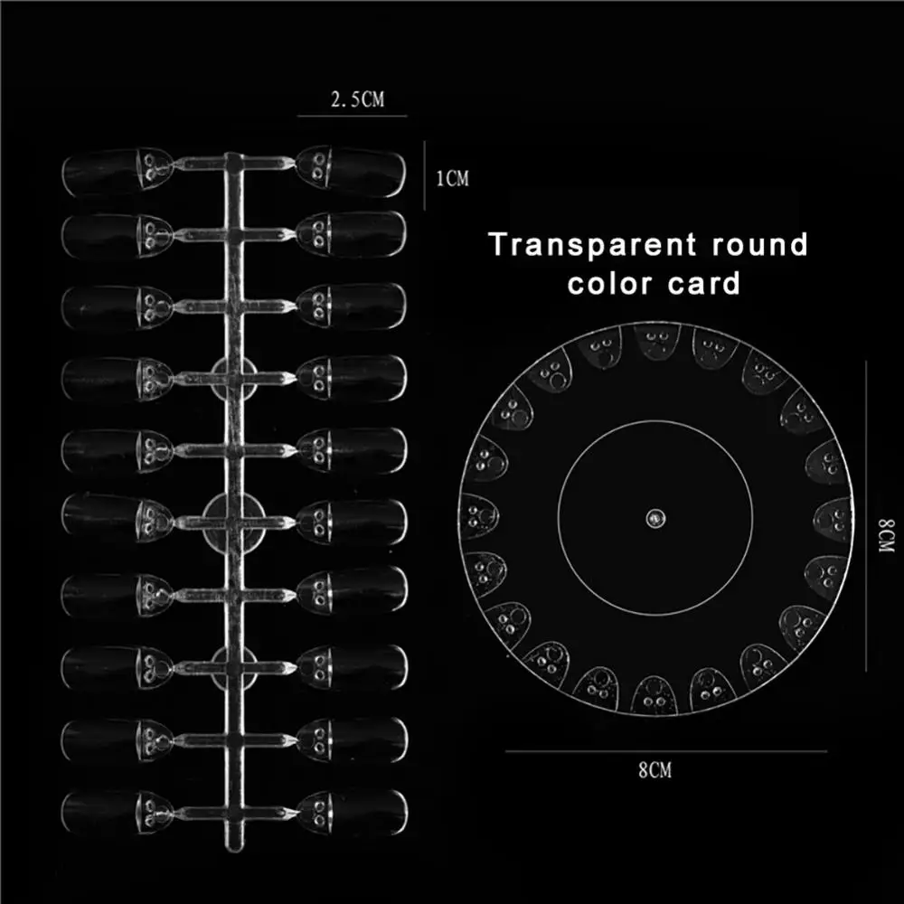 Punte per unghie finte Display per pratica di carte colorate Strumenti per scaffali staccabili Anello con fibbia Strumento per pratica di nail art per manicure