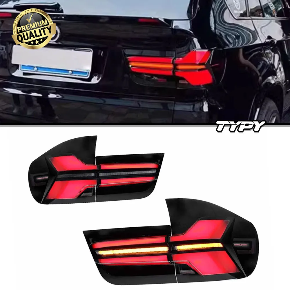 

TYPY для BMW X5 E70 задние фонари в сборе 2007-2013 светодиодный последовательный плавный сигнал поворота задний фонарь авто аксессуар для ламп