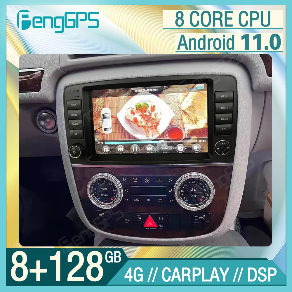 8 Core Android Car Radio Multimedia Player For Mercedes Benz R Class W251/R280/R300/R320/R350/R500 2006-2014 GPS Navig Head Unit