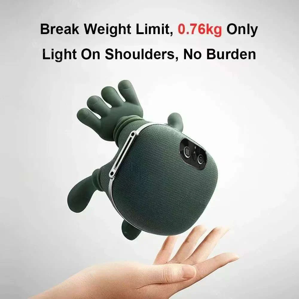 Almohada de masaje biónico de hombros para masaje de cuello y espalda 2 en 1, amasadora calentada, alivio de la fatiga corporal Cervical, relajación muscular, regalos para mujer/hombre