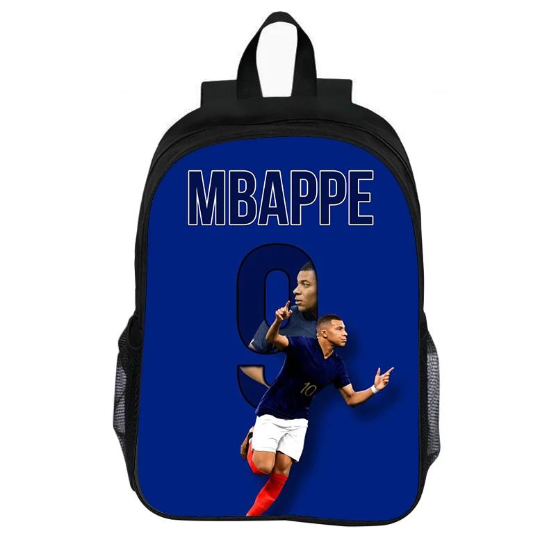 School Large Capacity Football Star Backpack for Child Light Weight Child Knapsack Rucksack Best Gift M-Mbappe Backpack
