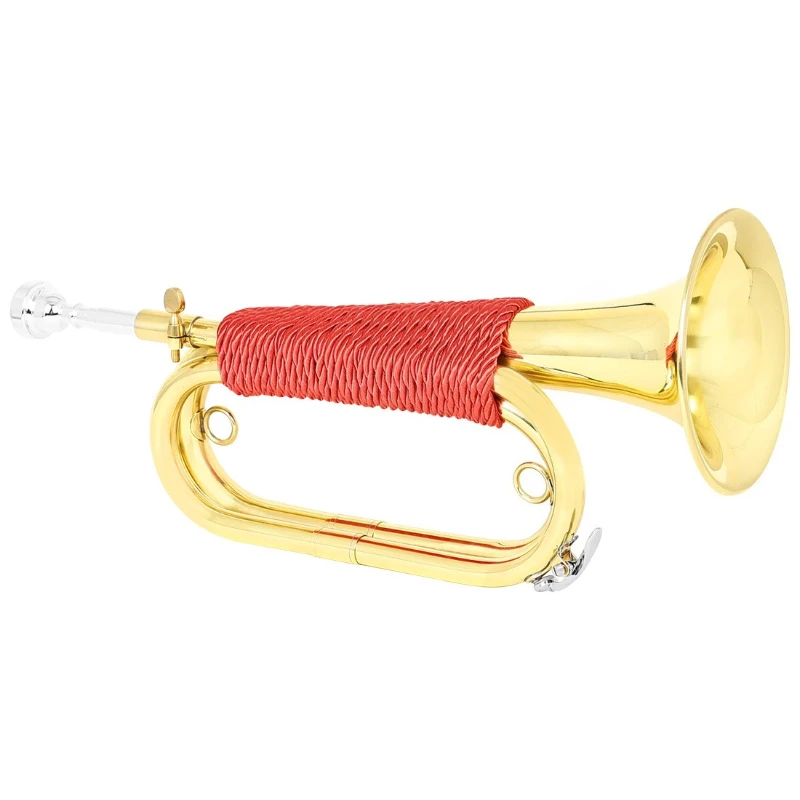 

Stride Red Weave Handle Spanish Bugle Pioneer Brass Charge Youth Horn