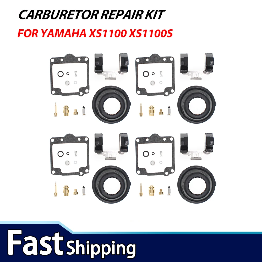 

For Yamaha XS1100 XS1100S Special 1978 1979 Carburetor Repair Kit Carb Rebuild Set Gasket Jets
