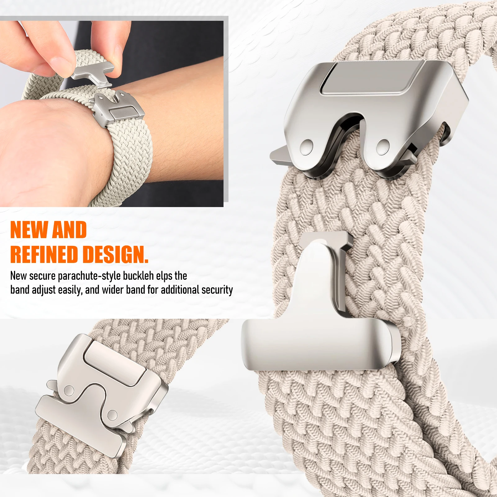 حزام المظلة لساعة جالاكسي 8/8 كلاسيكي 44 مللي متر 40 مللي متر حزام بديل للمعصم المضفر سوار رياضي كوريا جالاكسي ساعة 8 باند