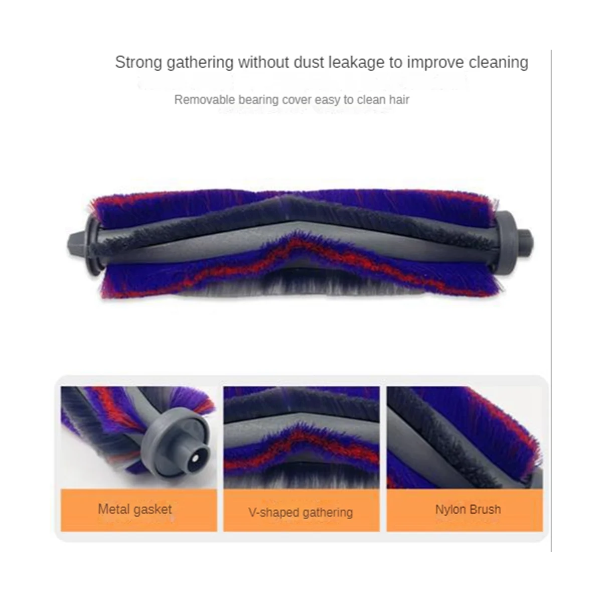 2 SZTUK do odkurzacza robota S8 /S8+/M71CNi10/M7PRO/K50/I50PROK70/S9/S9 Części zamienne Szczotka główna