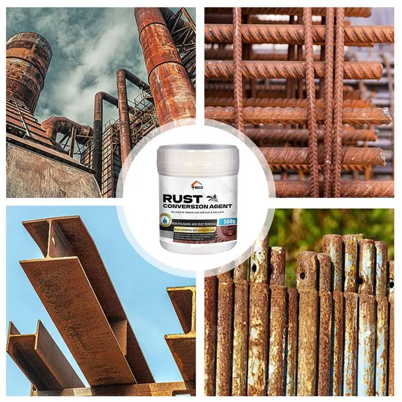 Rust Converter For Metal 500ml Rust Converter Metal Primer Highly Effective Water-Based Rust Converter For Metal Football Goal