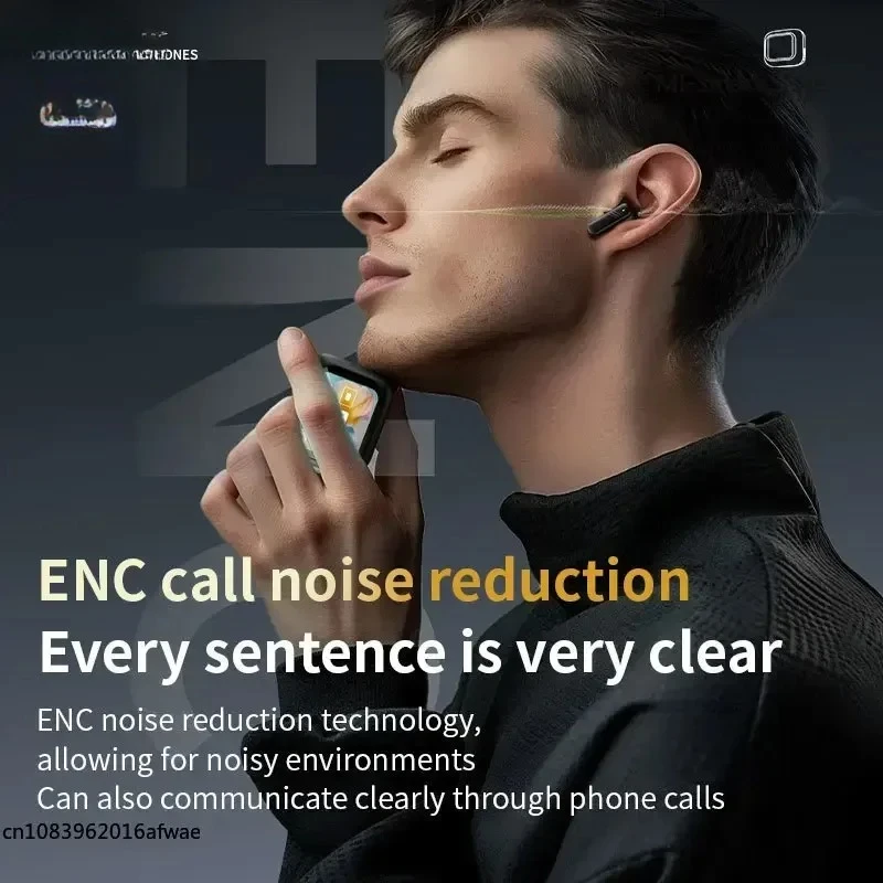 سماعات لينوفو الجديدة بشاشة لمس كاملة ANC بلوتوث 5.4 سماعات إلغاء الضوضاء HiFi ستيريو لاسلكية داخل الأذن سماعات أذن ENC #6