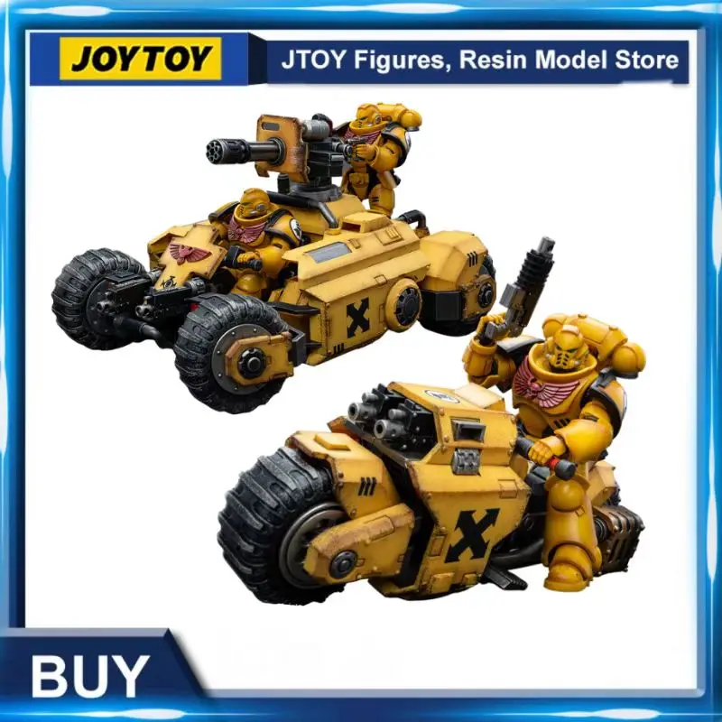 

[INSTOCK] NEW JOYTOY 1/18 Action Figure Imperial Fists Primaris Invader ATV/Bike Anime Collection Military Model