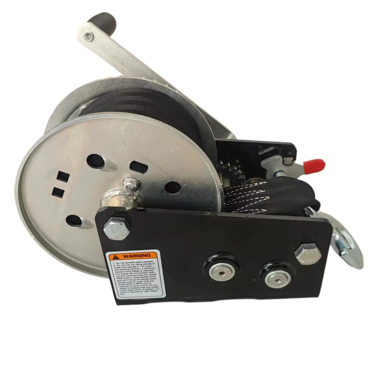 Manual Hand Winch 2500LBS Two Way Self Locking Heavy Duty Lifting Hoist Puller Portable Crane