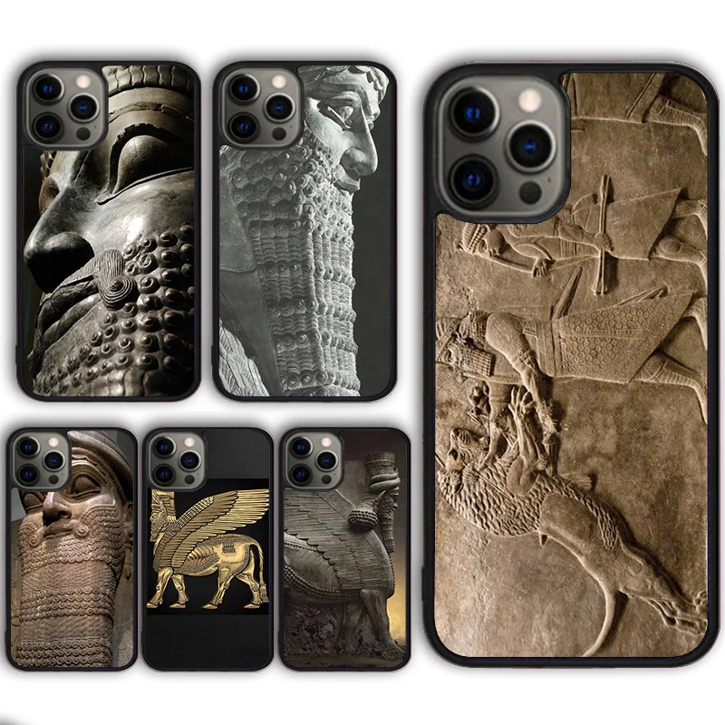 Lamassu Assyrian Mesopotamian Phone Case Cover for iPhone 16 15 SE2020 13 14 11 12 Mini Pro Max 6 7 8 Plus coque fundas Shell