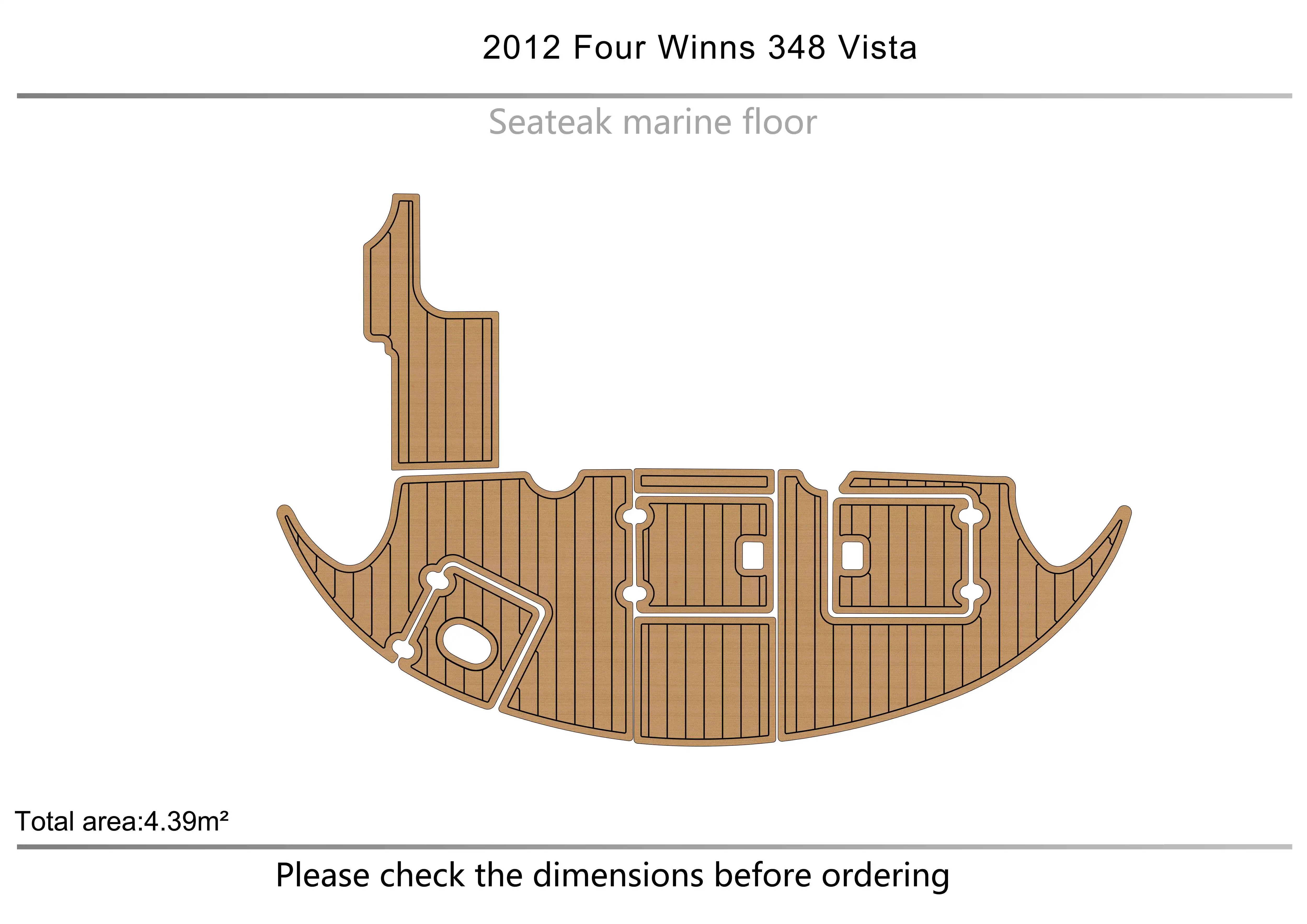 2012 Four Winns 348 Vista Swimming platform1/4