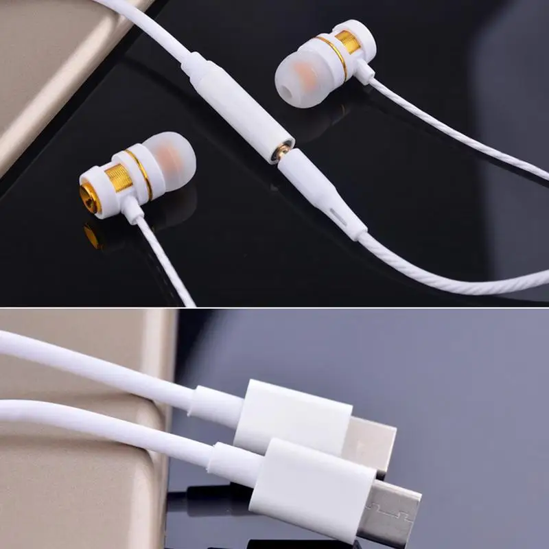 For Mobile Phone Headset TypeC Conversion Line 35 Headphone Audio Cable Adapter Plug High Quality Fast Delivery White Color