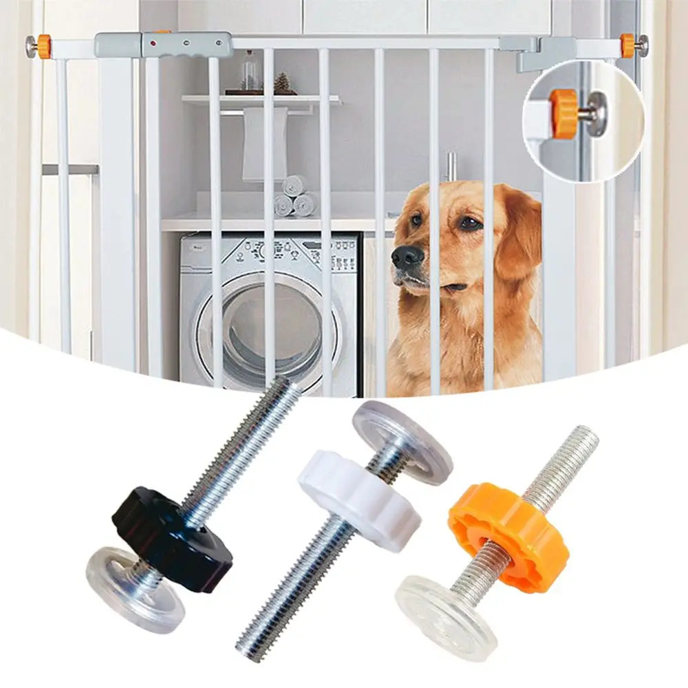 Kit de puertas de seguridad para mascotas con tornillos/pernos de barandilla de bloqueo, accesorios, pernos de puerta seguros para bebés