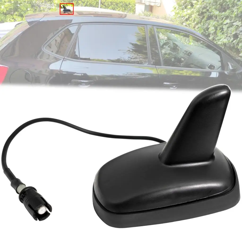 Shark Fin Car Roof Mount Antenna Aerial Base Must AM FM With Plug For VW Golf Audi A3 A4 A6 Seat Ibiza Skoda Octavia Car Styling