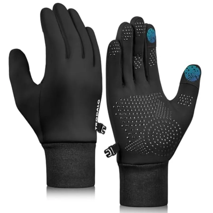 Winter Gloves Touchscreen Anti-Slip Soft Warm Gloves for Boys Girls Aged 4-10 Years Cycling Running Soccer