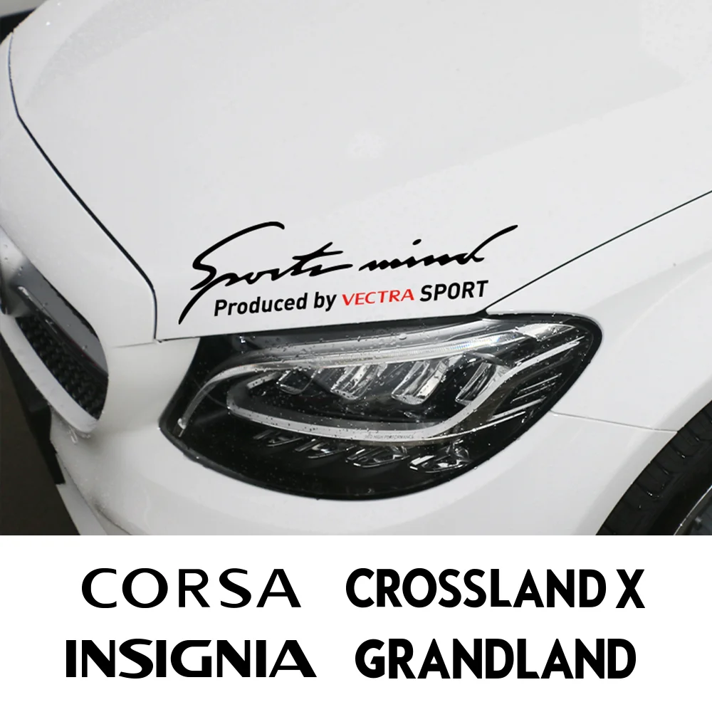 Car Stickers Lamp Eyebrow PVC Decals For Opel Crossland X Vauxhall Astra Corsa Insignia Vectra Zafira Grandland Meriva Mokka
