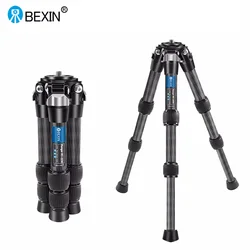 BEXIN RC223C Mini Carbon Fiber Tripod Portable Folding Compact Tabletop for DSLR Camera Head Extension Rod Magic Arm Accessories
