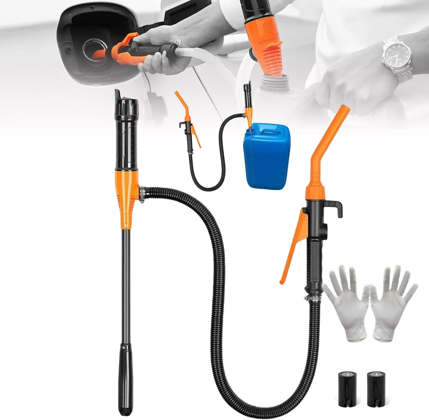 

Portable Power Battery Pump For Gas, Fuel Gas Pump For Gas Can, Battery Operated Electric Siphon Pump Water Transfer Pump
