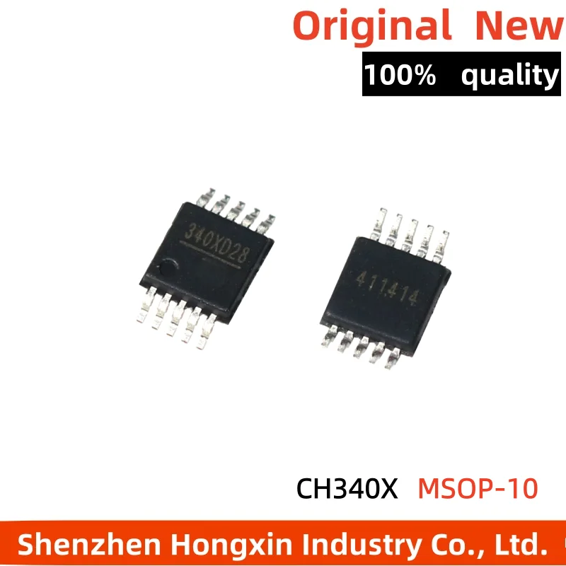 

5-10 pieces CH340X CH340 SMT MSOP-10 USB to serial chip