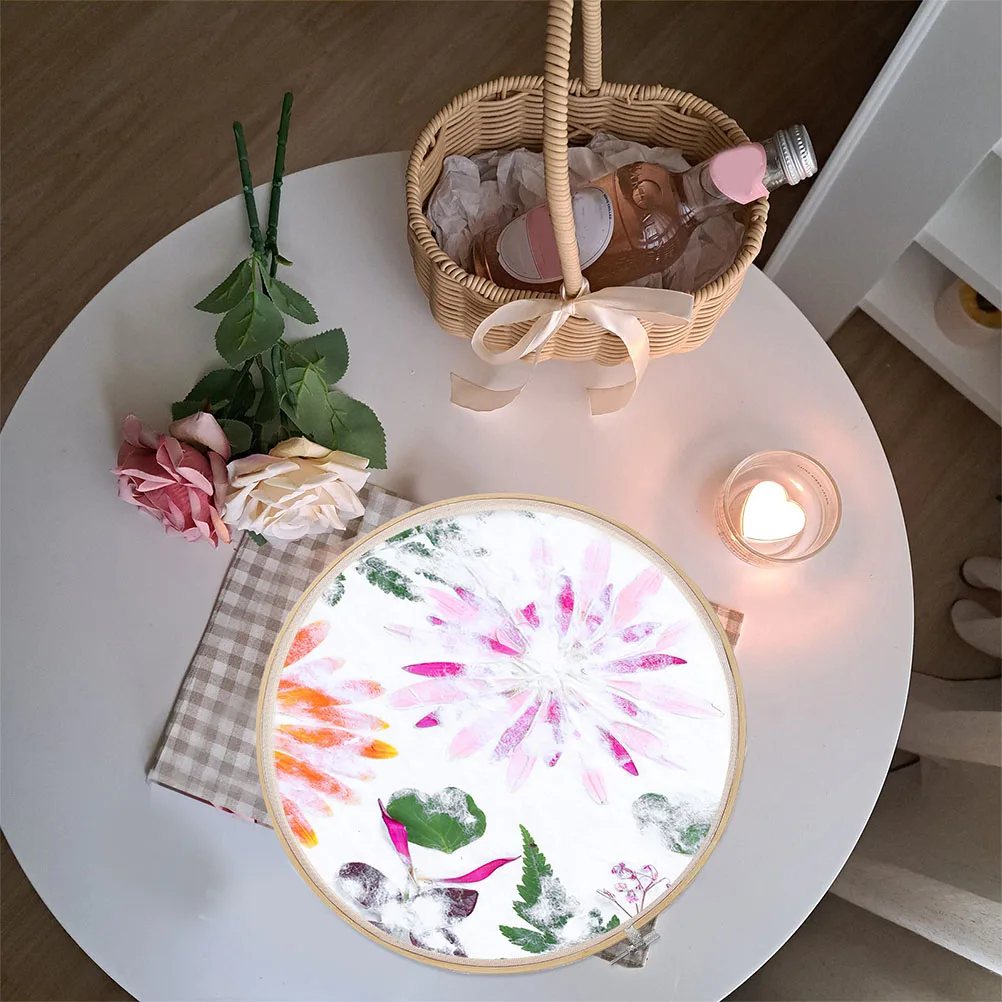 

2Pcs Circular Paper Making Frame Wooden DIY Crafting Tool 30Cm Multi-Use for Handmade Crafts and Educational Activities