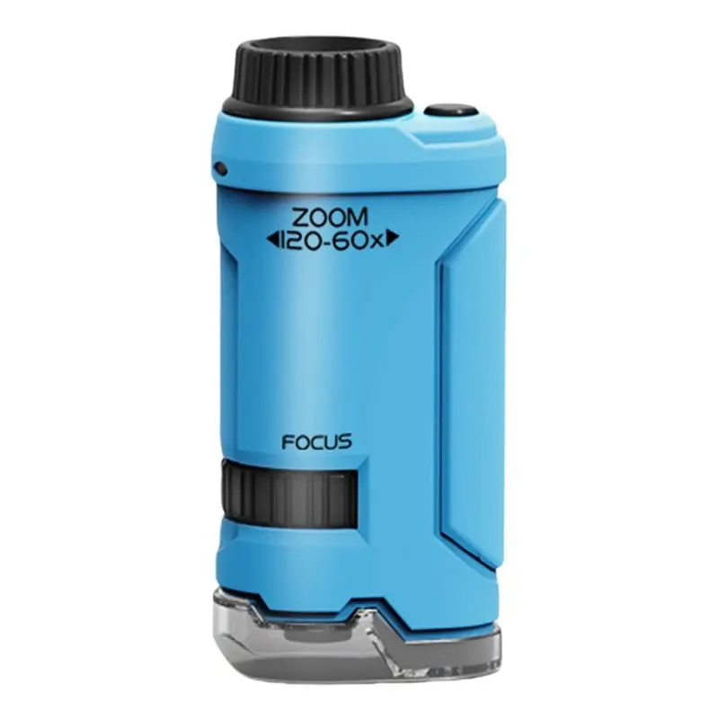 LLCS-60-120X Portable Microscope With LED Light Handheld Microscope Little Scientist Microscope Science For Kids