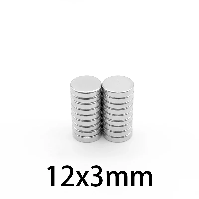 12x3mm Strong Round Magnets Powerful Magnets For Fridge, DIY, Building, Scientific, Craft, Office Magnets  12*3 12x3