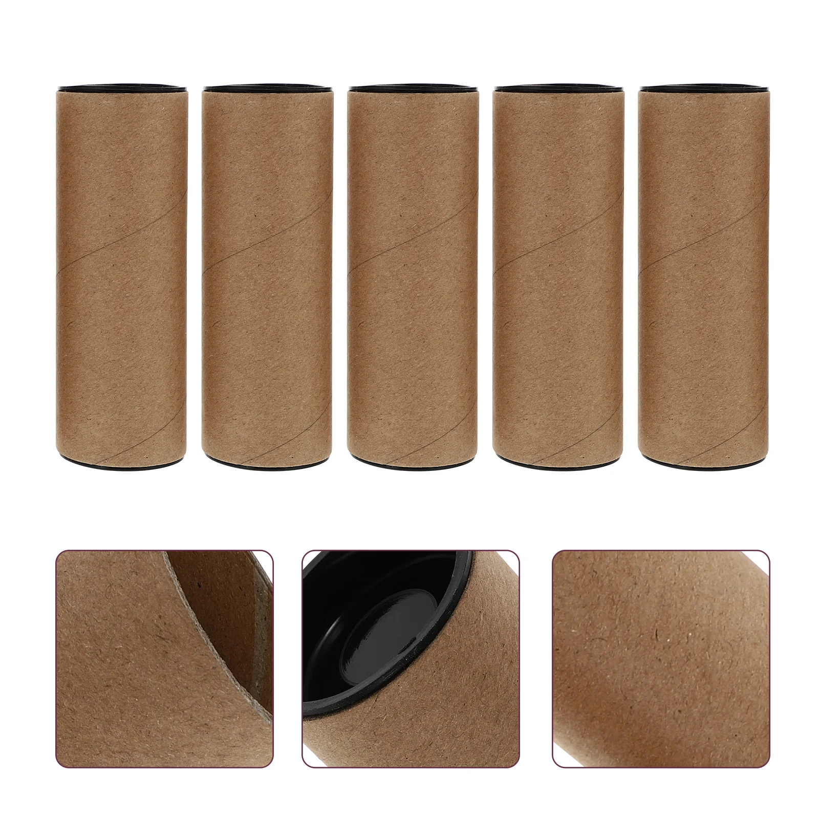 5Pcs Premium Paper Tubes for Artwork Storage Poster Maps Documents Protection Painting Paper Tube Poster Tube Gift Packing Box