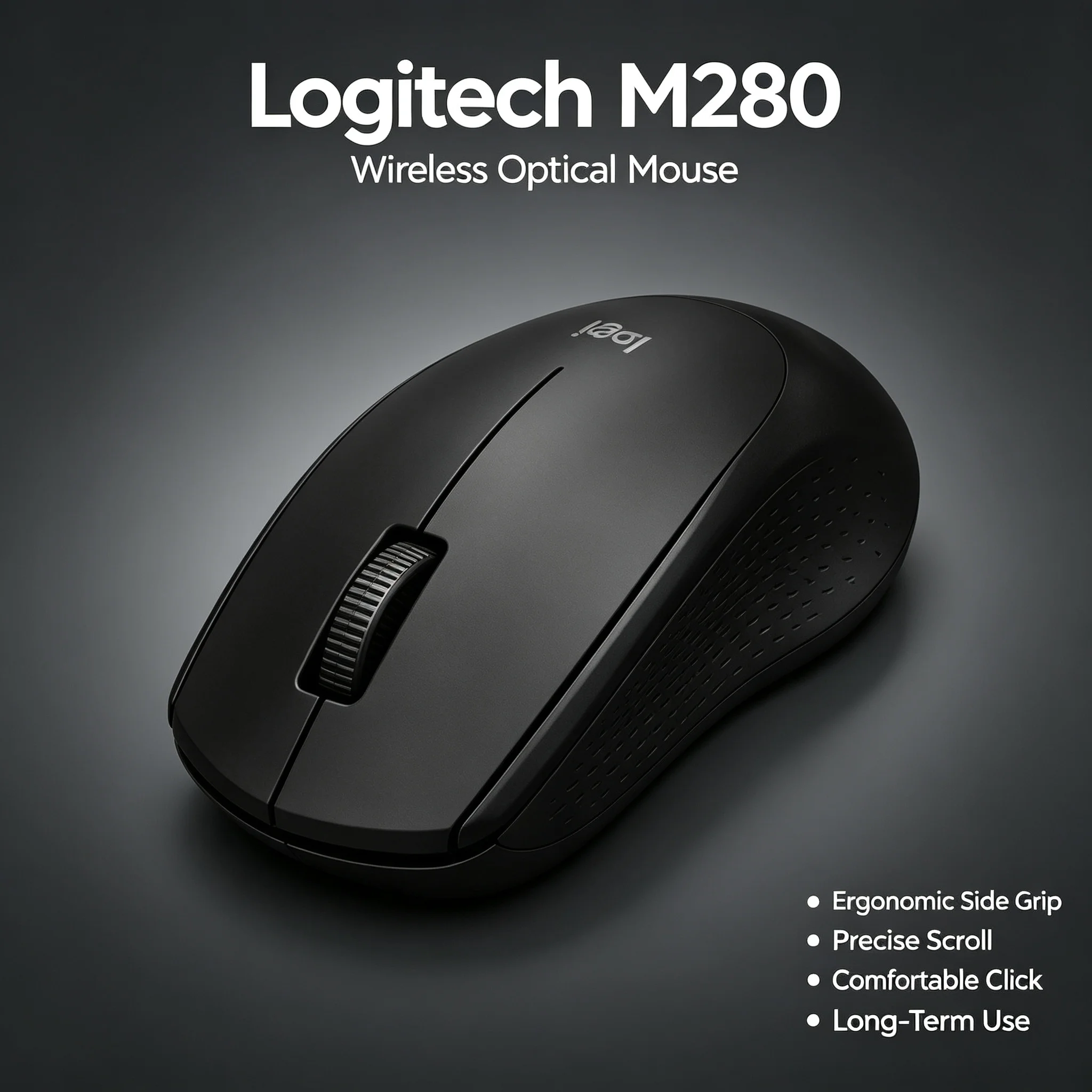 Logitech M280 Matte Surface Wireless Mouse 1000DPI Optical Tracking Ergonomic Mice For Office Desktop Laptop