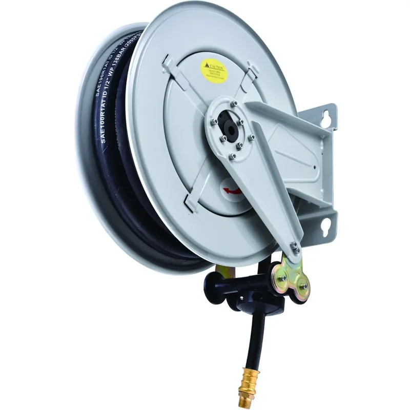 Automatic 10-20m Retractable Wall-Mounted Air Hose Reel Garden Tools 3/8\