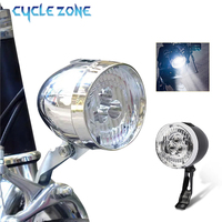 3 LED Retro Bicycle Headlight 3 Light Modes Front Light Type-C Charging Vintage MTB Classic Bikes HeadLamp Cycling Accessories
