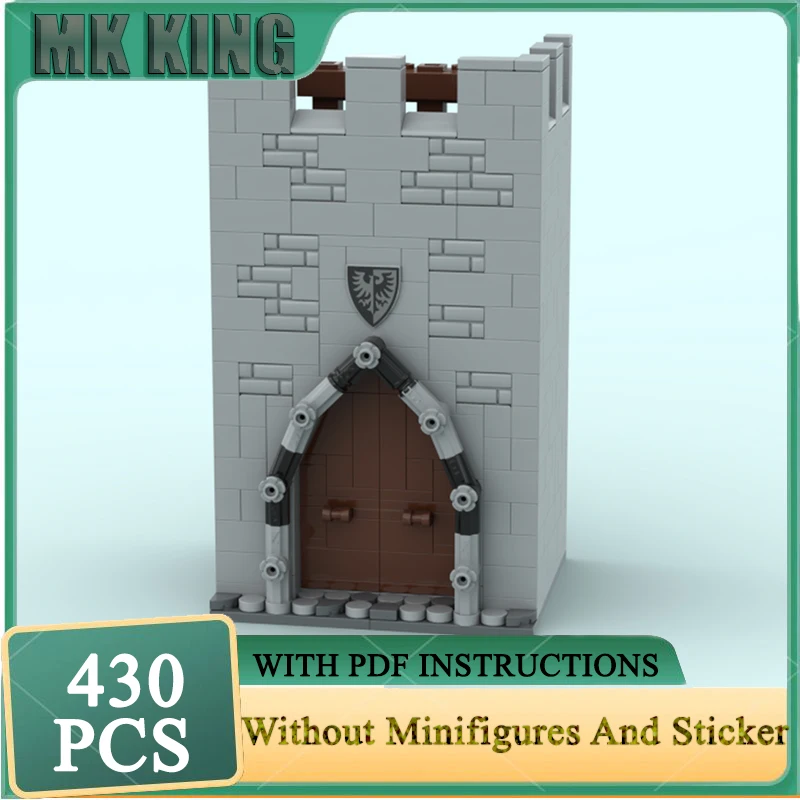 

Medieval Castle Model Moc Building Block Tower Gate Modular Building Model Technology Brick DIY Assembly Toy Holiday Set Gifts