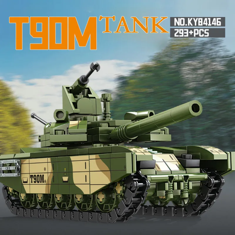 Military Series Tank Building Blocks Modern T84/VT-4/T90 Main Battle Tank Model MOC Brick Toys For Boys