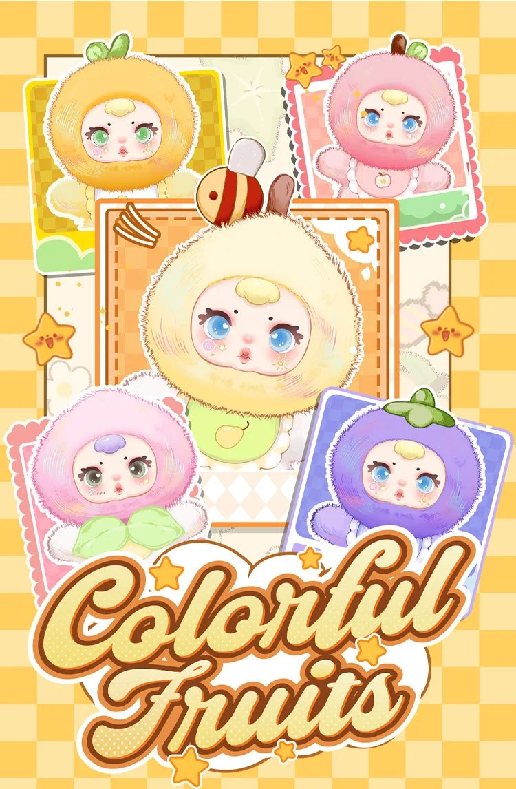 

Nommi V3 замена 2025 мм конфеты фрукты плюшевые игрушки слепая коробка креативное милое украшение для рабочего стола модное виниловое лицо Коллекционная