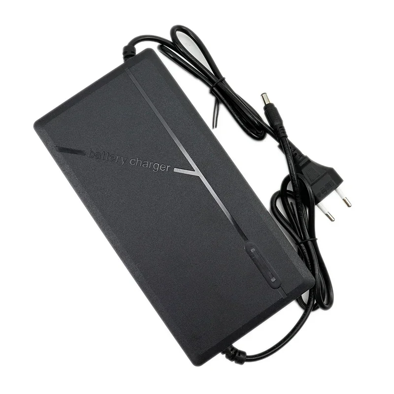 54.6V 2A 3A5A intelligent lithium battery charger series 48V bicycle polymer lithium-ion battery charger EU/UK high-quality plug