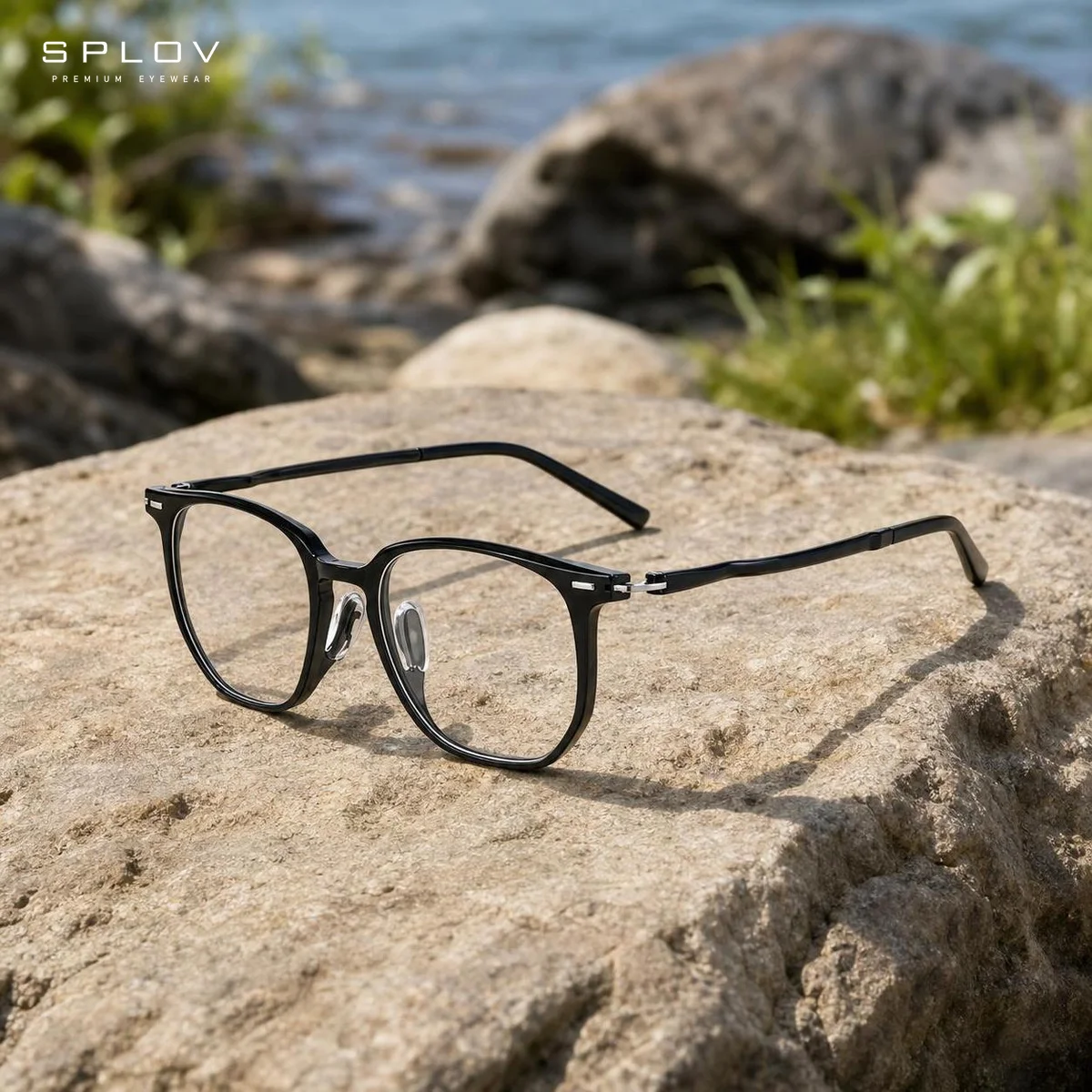 Lekkie, duże kwadratowe oprawk – Women'S Fashion Glasses Non Prescription recenzja i cena