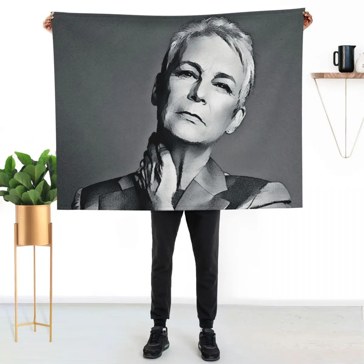 Jamie Throw Blanket Thin christmas gifts Beautifuls Bed Fashionable Sofa wednesday Blankets