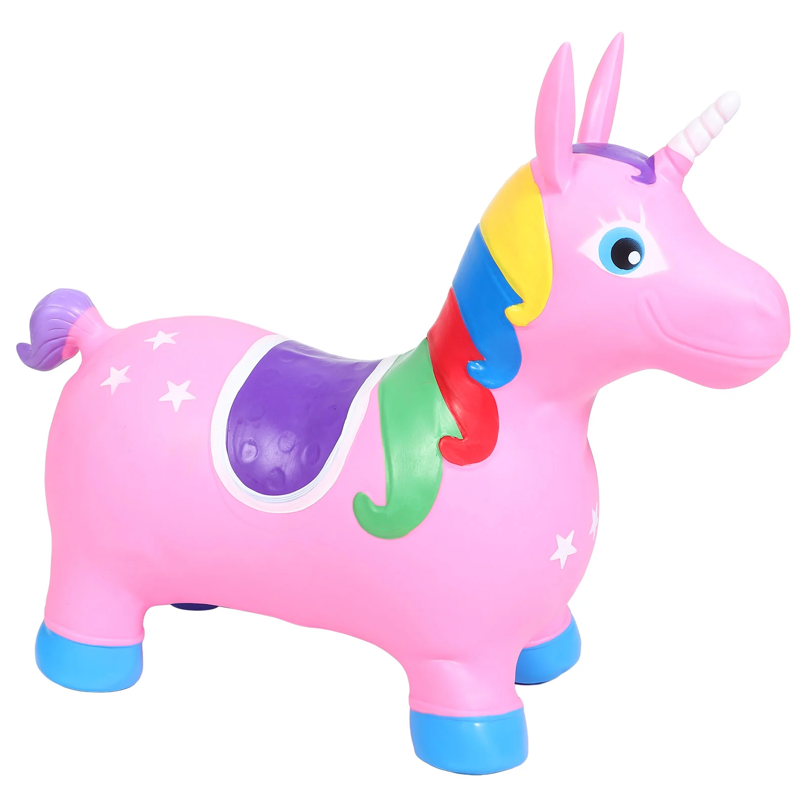 

Unicorn Bouncy Animals for Ride on Girls Outdoor Fun Dinosaur Stick Horses 2-5 Bounce