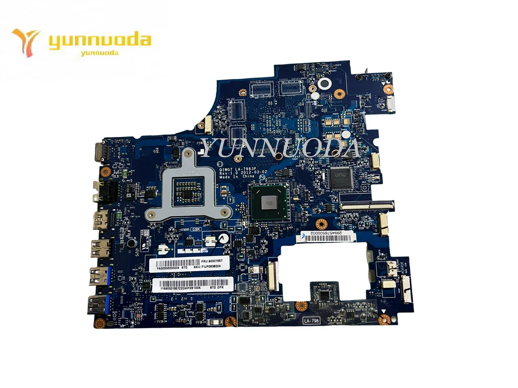 Imagem -02 - Placa-mãe do Portátil Lenovo Ideapad G780 La7983p Hm76 Fru 9000155 Qiwg7 Testado Bom