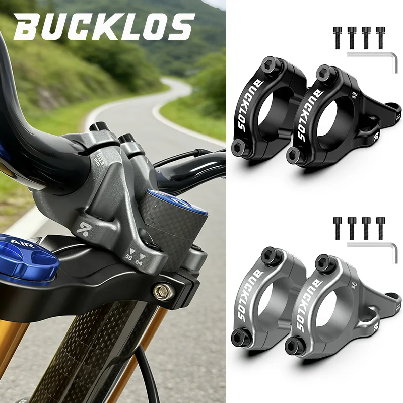 

BUCKLOS DH Bicycle Direct Mount Handlebar Stem for Dual Crown 31.8mm High-Strength Aluminum Alloy MTB Downhill Bike Fork Stem