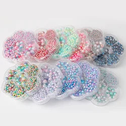 1150 Pcs Gradient Color ABS Imitation Pearl Bead  For Women Children Handmade Garment Decor Hair Clips Jewelry  Making F0909