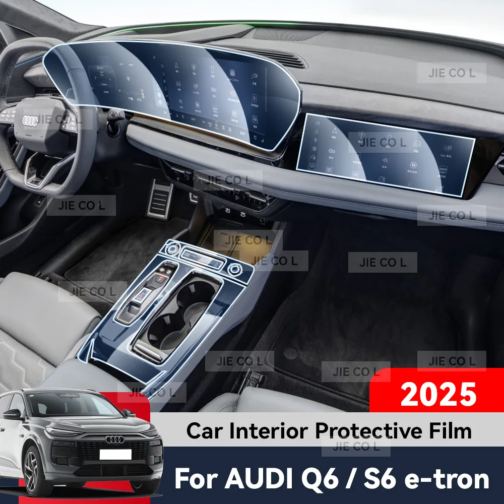 

Auto Central Control Screen TPU Navigation Anti Scratch interior Protection Film GPS Navigation For AUDI Q6 S6 E-tron 2025