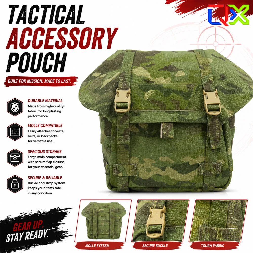 QX Tactical Utility Pouch MOLLE Accessory Bag Outdoor Storage Pack for Vest Backpack Belt EDC Gear Organizer