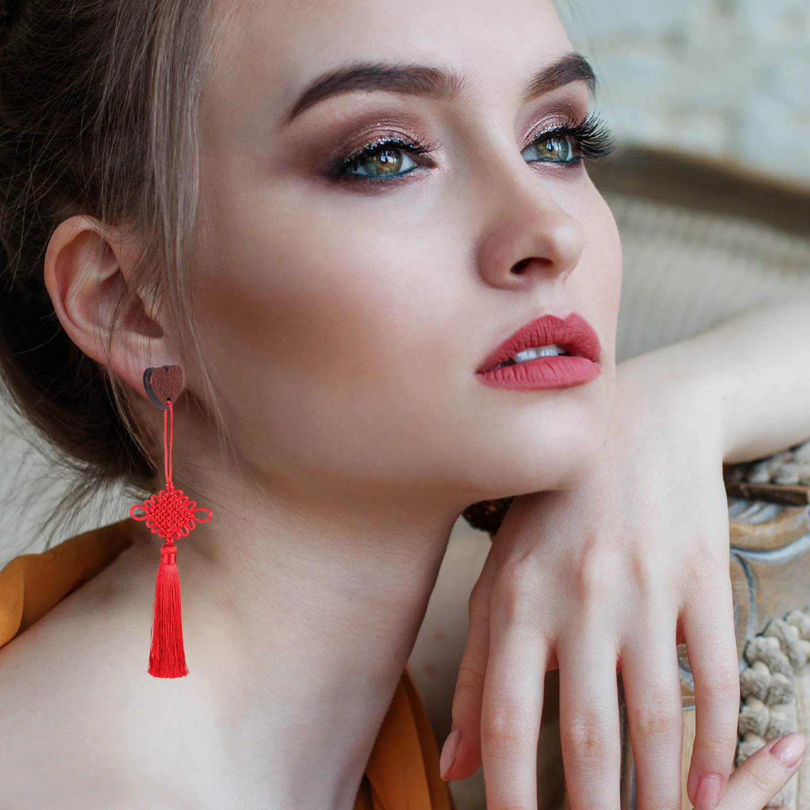 

20Pcs Vintage Heart-Shaped Wooden Stud Earrings Unfinished Blank Wood DIY Making Kit Valentine Gift Accessories Charm