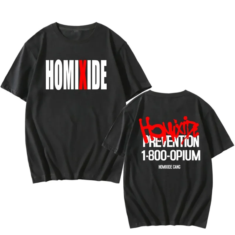 

2025 Homixide Gang Merch Cotton Tee Shirt Carti Carson Lonely T-Shirt Mens Clothes New in Tops & Tees Short Sleeve Harajuku