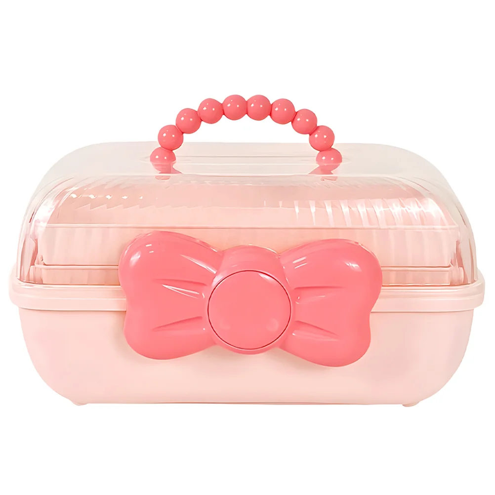 

Hair Tie Box Portable Case Headdress Organizing Box Desktop Hair Accessories Organizer Desktop Organizer